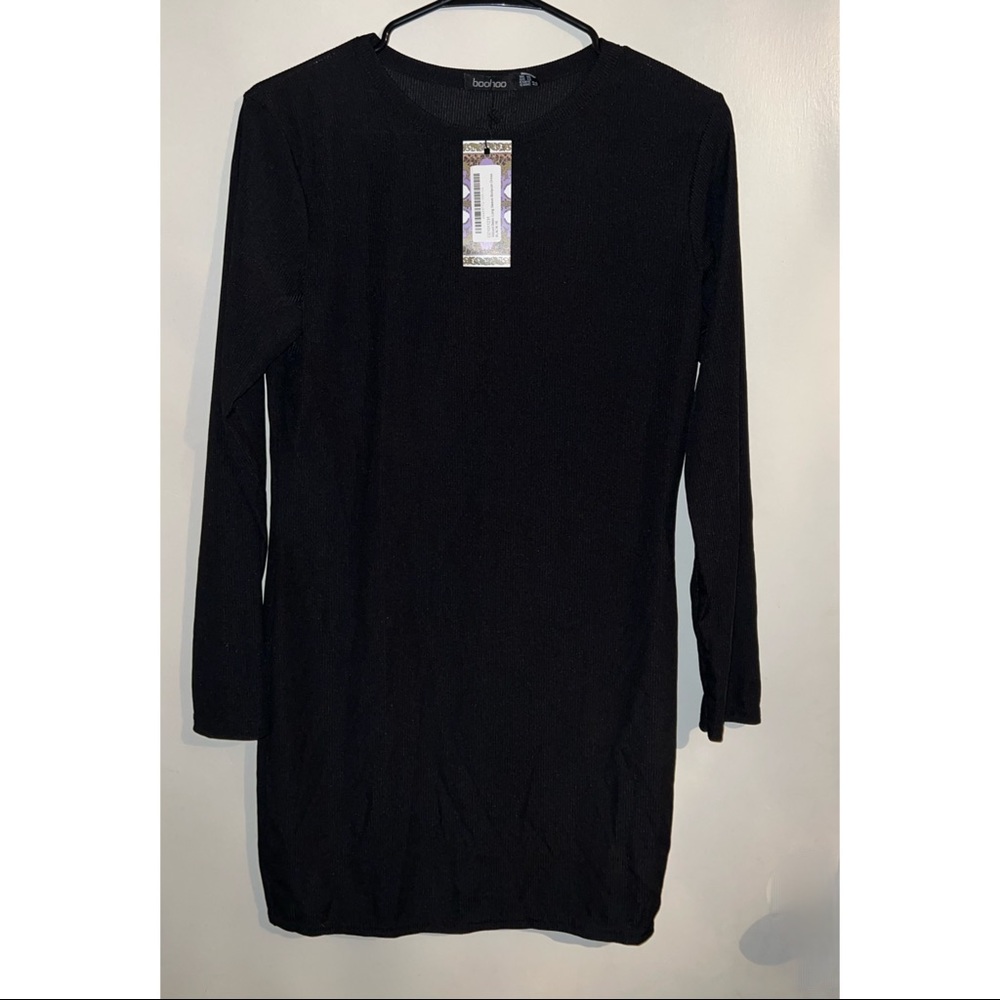 Black ribbed bodycon